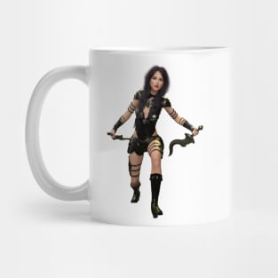 Warrior amazon woman with metal blades Mug